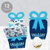 Big Dot of Happiness Hanukkah Menorah - Square Favor Gift Boxes - Chanukah Holiday Party Bow Boxes - Set of 12 - 3 of 4