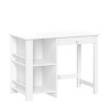 RiverRidge Kids' Desk and Chair Playroom Set with 2 Art Storage Cubbies and 2 Side Bookshelves White with 2 Magnetic Art Display Bars - 2 of 4