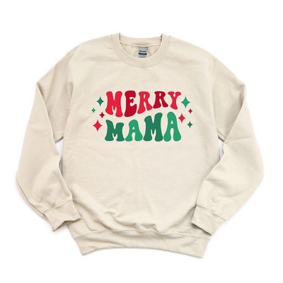Simply Sage Market Women's Graphic Sweatshirt Merry Mama Stars