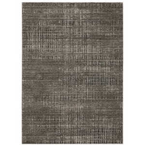 Nirvan Industrial Geometric Indoor Area Rug Charcoal/Gray - Captiv8e Designs - 1 of 4