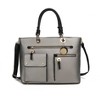 MKF Collection Julia Vegan Leather Color-block Women’s Satchel Bag by Mia k - 2 of 4