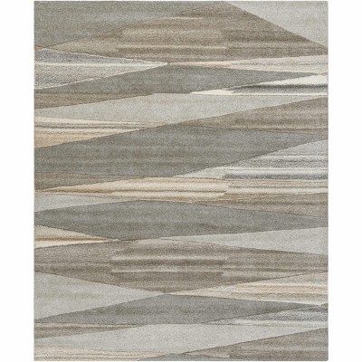 Hauteloom Forum Taupe Modern Wool Rug