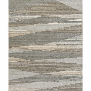 Hauteloom Forum Taupe Modern Wool Rug - 1 of 4