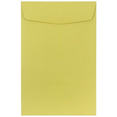 JAM Paper 6 x 9 Open End Catalog Envelopes Chartreuse Green 312815439FI