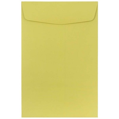 JAM Paper 6 x 9 Open End Catalog Envelopes Chartreuse Green 312815439FI