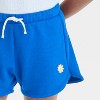 Girls' French Terry Shorts - Cat & Jack™ Blue - 2 of 4