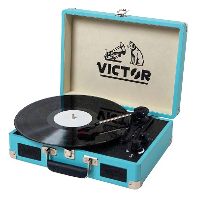 Victor® Metro Dual-Bluetooth® Belt-Drive Suitcase Turntable, VSRP-800