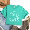 Simply Sage Market Happiness Comes In Waves Circle Garment Dyed Tee - 3 of 4