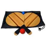 YardGames Premium Cooperative Outdoor Frescobol Game Set with 2 Paddles for Easy Backyard, Beach, or Park Summer Games for All Ages & Skill Levels