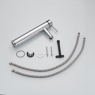 Polished Chrome Single Handle Vessel Sink Faucet