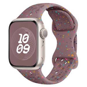 HTUTWOO Cute Apple Watch Band, Round Hole Colorful Silicone Strap 38/40/41/42/44/45/46/49mm for iWatch Series 11 10 9 8 7 6 5 4 3 2 1 SE Ultra - 1 of 4