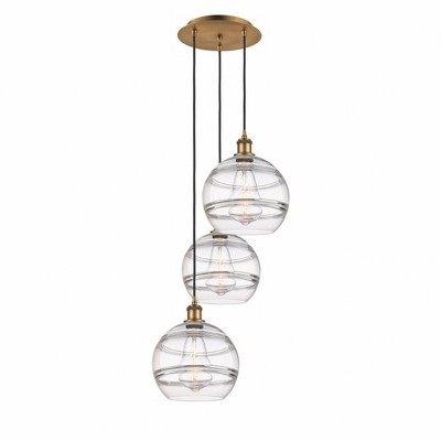 Rochester - 3 Light Cord Hung Multi Pendant In Industrial Style-35.63 Inches Tall and 16.5 Inches Wide