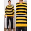 Lars Amadeus Men's Crew Neck Long Sleeves Color Block Striped Pullover Sweatshirts - 4 of 4