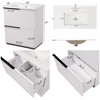 FONTOI 30 Inch Bathroom Vanity with Sink Freestanding Storage Cabinet with Full Extention Drawer Fluted Design for Bathroom, 30"*18"*34" - 3 of 4