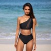 Women's One Shoulder Mesh Bikini Set Swimsuit - Cupshe - 4 of 4