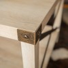 NicBex Rustic Farmhouse Coffee Table Industrial Metal-X Frame & Lower Shelf Easy Assembly for Living Room - 3 of 4