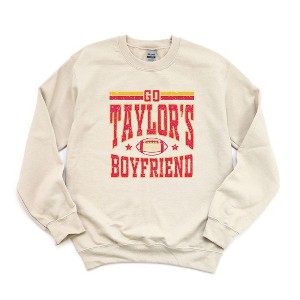 Simply Sage Market Women's Graphic Sweatshirt Go Taylor's Boyfriend Football - 1 of 3