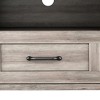 HomeRoots 70" Gray Wood Enclosed and Open Storage TV Stand - 4 of 4