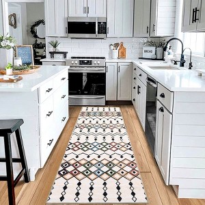 Nasitip Retro Bohemia Area Rugs for Living Room Soft Low Pile Non-Sliping, Machine Washable - 1 of 4