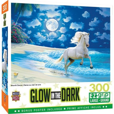 MasterPieces Inc Moonlit Dance 300 Piece Large EZ Grip Glow In The Dark Jigsaw Puzzle