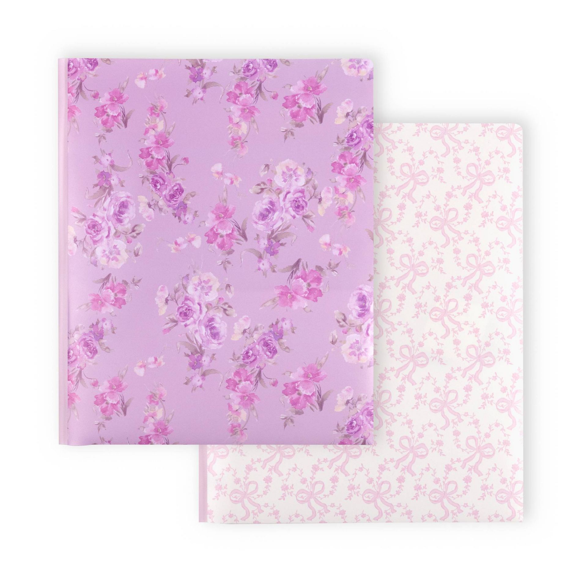LoveShackFancy x Target - Yoobi Happy Thoughts, Coquette Bow 2pk Poly Prong Folders