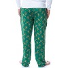 Marvel Mens' Loki Helmet  Tossed Print Sleep Pajama Pants Green - 4 of 4