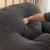 NicBex Teddy Bean Bag Chair with Armrest,Floor Chair with Tufted Soft Stuffed Filling for Dorm,Apartment,Living Room,Bedroom - 4 of 4