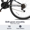 hykolity 27.5 inch Mountain Bike MTB Outdoor Bicycle Cycling 18 Speed Sport Bikes Rider Height 64-74 inch Full Suspension for Adult Men Unisex Black - 3 of 4