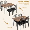 Kitchen Table and Chairs With Cushioned PU Seats,Compact and Sturdy MDF With Steel Reinforcement for Small Spaces, Apartments, and Studios - 2 of 4
