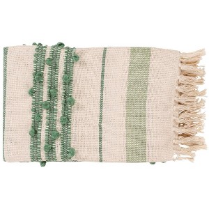 Mark & Day Gotzis 50"W x 60"L Texture Mint Throw Blankets - 1 of 4
