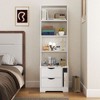 NicBex Wooden Tall Bookshelf Multifunctional Bookcase with Display Open Shelves,Books Storage Cabinet Organizer for Office,Bedroom - 2 of 4