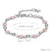 Women's Silver - Toned Copper Floral Metal Bracelet - 4 of 4