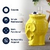 Orla 18.5" Modern Bohemian Elephant Ceramic Garden Stool - JONATHAN Y - 4 of 4