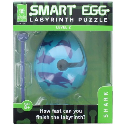 University Games Smart Egg 1-Layer Level 2 Labyrinth Puzzle | Shark
