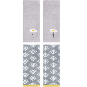 REGALWOVEN 4 Pcs Soft Absorbent Cotton Hand Towels - 1 of 4