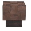 HomeRoots 22" Black And Brown Solid Wood Square End Table - 4 of 4