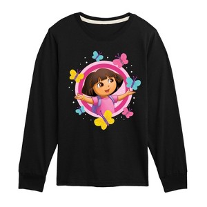 Boys' - Dora the Explorer - Butterflies Long Sleeve Graphic T-Shirt - 1 of 3