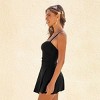Womne's Olive Green Tummy Control Spaghetti Strap Swimdress - Cupshe - 2 of 4