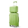 Whisen 4-Piece Luggage Sets, 14"/20"/24"/28" PP Hard shell Suitcases, Lightweight TSA Lock Carry on Suitcase - 2 of 4