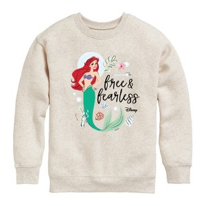 Boys' - Disney - Free And Fearless Graphic Long Sleeve Fleece Sweatshirt - 1 of 4