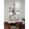 Sunset Lighting 3-Light Chandelier, Faux Alabaster Glass, Rubbed Bronze Finish - 4 of 4