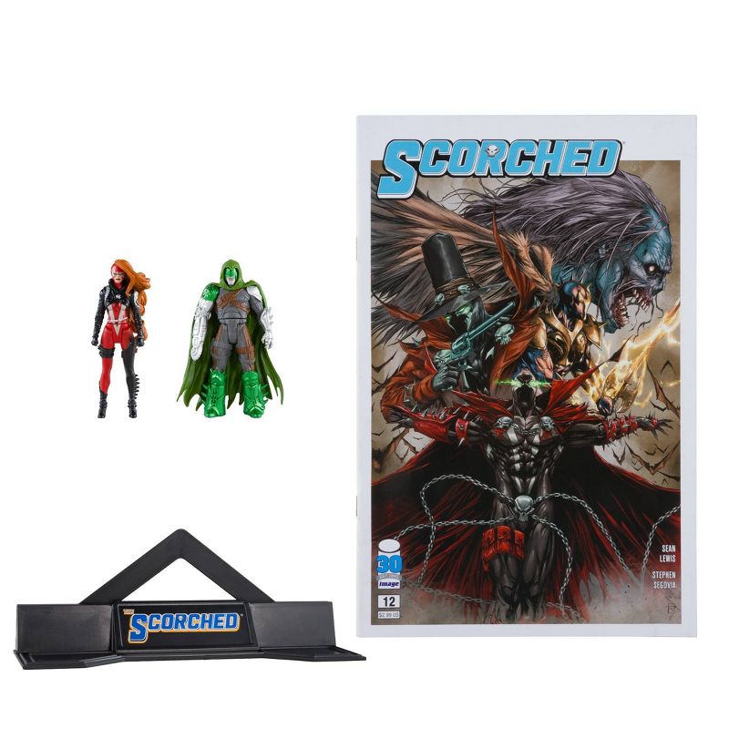 McFarlane Toys Page Punchers Scorched 12 Spawn Comic Book with 2pk 3&#34; Mini Figures - She Spawn and Curse, 3 of 11