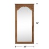 Spassway 71"H x 37"W Arched Versatile Decorative Wood Mirror Art Designs for Living Room Bedroom Entryway Office Home Brown/White - 4 of 4