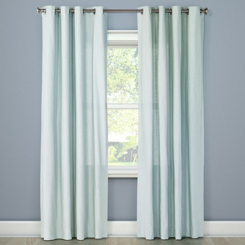 1pc Light Filtering Solid Window Curtain Panel - Threshold™, 1 of 10