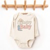 Country Baby Outline Pastel - Baby Long Sleeve Bodysuit - 2 of 4