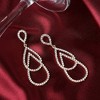 SOHI Women's Black Teardrop Drop Earrings - 2 of 3