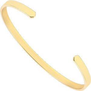 Gold Bangle Bracelets for Women Trendy Chunky Adjustable Twist Love Textured Bracelet - 1 of 4