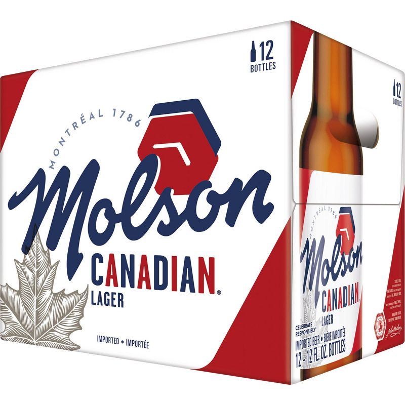 Molson Canadian Lager Beer - 12pk/12 fl oz Bottles, 4 of 6