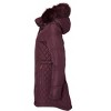 Sportoli Jackets for Women Quilted Down Alternative Longer Winter Coat with Fur Trim Hood - 2 of 4