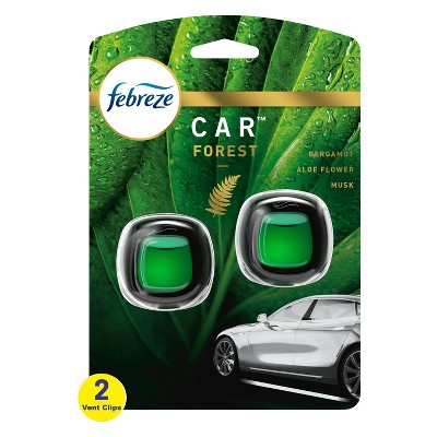 Febreze Car Air Freshener Vent Clip Forest - 2ct